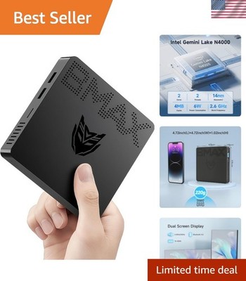 B1 Pro Mini PC: 8GB RAM, Intel N4000, Pre-installed Windows 11 for Home & Office