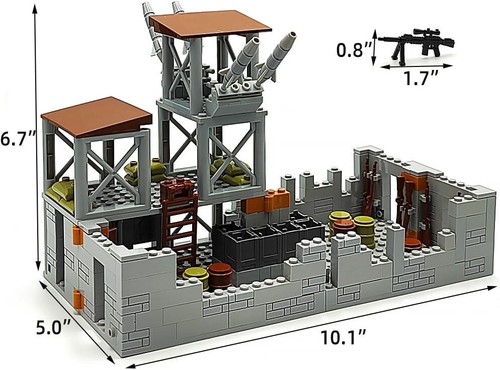 Flexible Military Defense Base Building Set - Ideal Kids Gift for Imagination - Picture 8 of 10