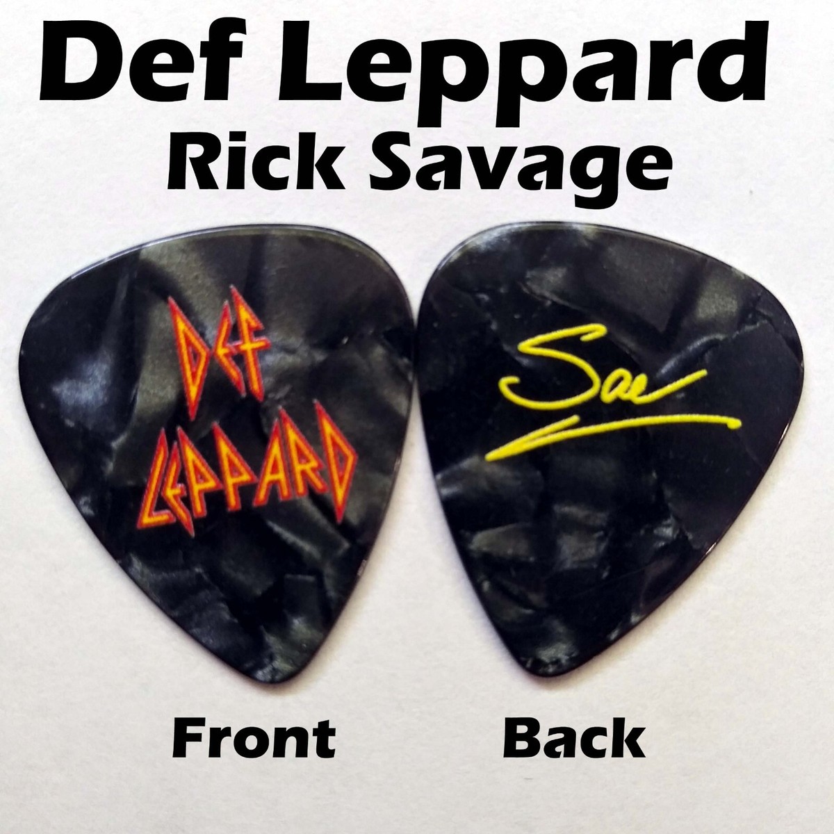 Def leppard ギター　ピック 2023 デフレパード DEF Leppard Rick Savage Rock Band novelty signature guitar
