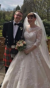 Ronald Joyce Wedding Dress Robyn Champagne Bespoke Sleeves Added Image Is Loading Ronald Joyce Wedding Dress Robyn Champagne Bespoke Sleeves