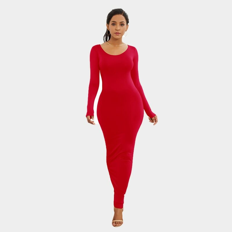Bodycon Slim Ankle Length Long Maxi 