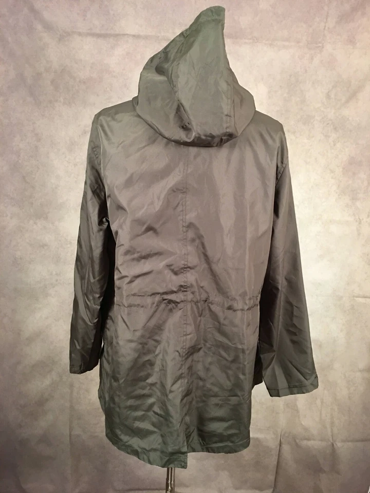 D.E.T.A.I.L.S. Women’s Gray / Leopard Print Reversible Windbreaker Jacket Sz XL - Image 3 of 4