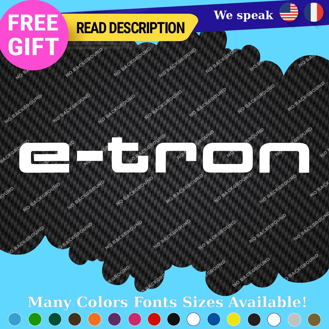 E-Tron Audi Decal