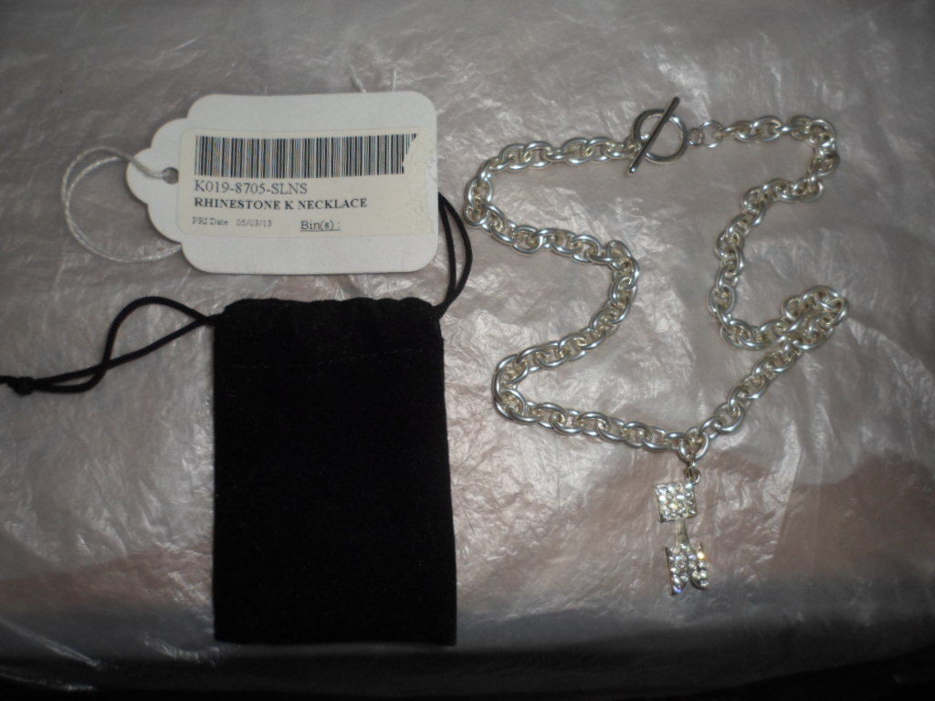 NOS Kawasaki Rhinestone K Necklace K019-8705-SLNS | eBay