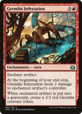 GREMLIN INFESTATION ~mtg NM-M Aether Revolt Unc x4