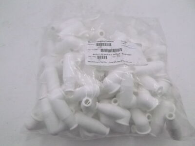 100 Pack 5/16'' White Rubber Terminal Boot for Electrical Connection MS25171-2S