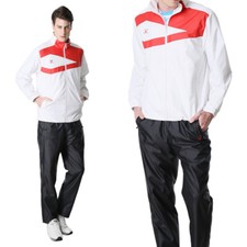 FUERZA Men's Built-in Hood Woven Track Jacket Pants Warmup Tracksuit - US Small