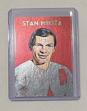 Stan Mikita Platinum Plated Limited Artist Signed Team Canada Trading Card 1/1