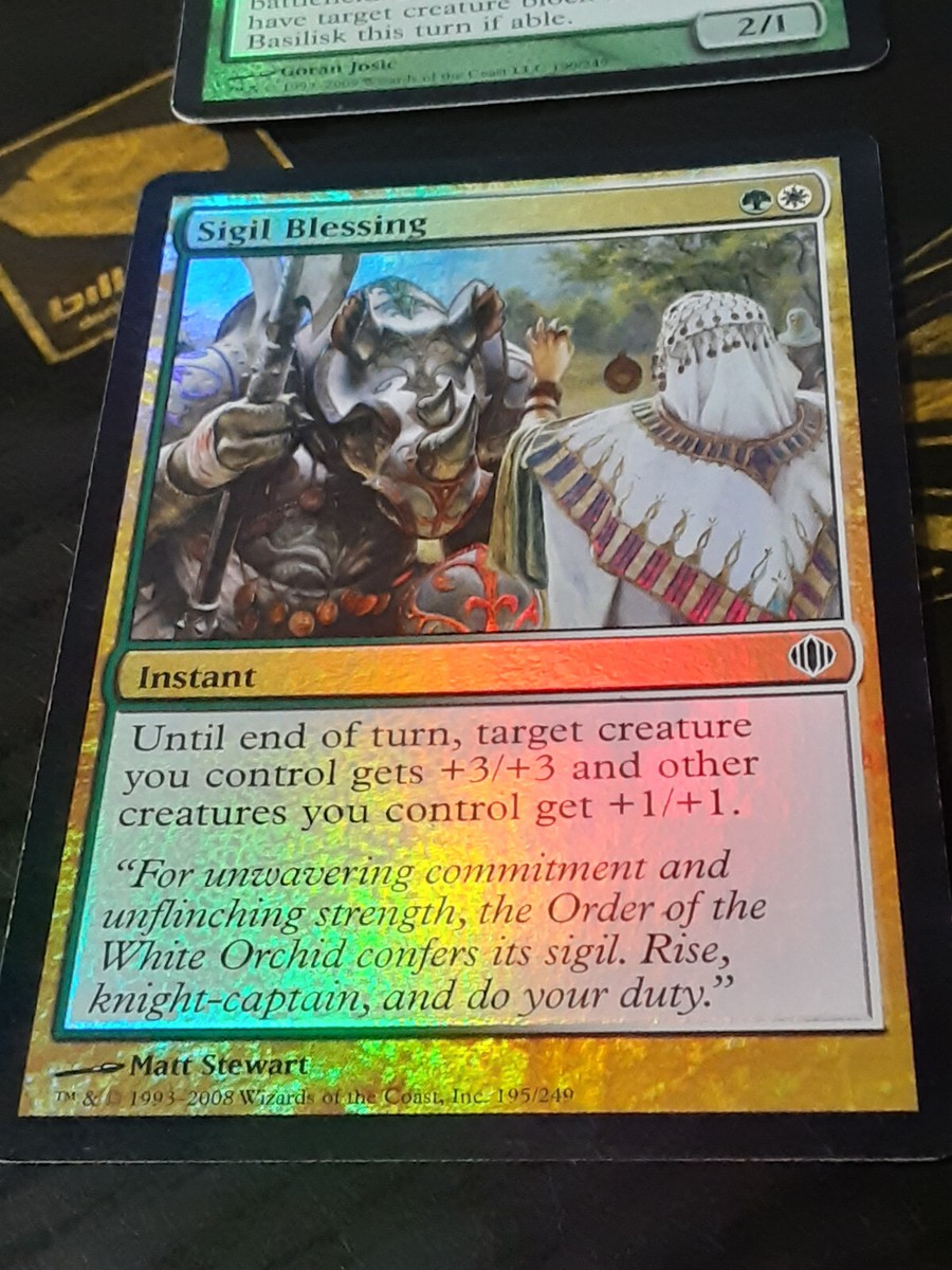 Sigil Blessing FOIL , Shards of Alara , Light play, MTG, FREE