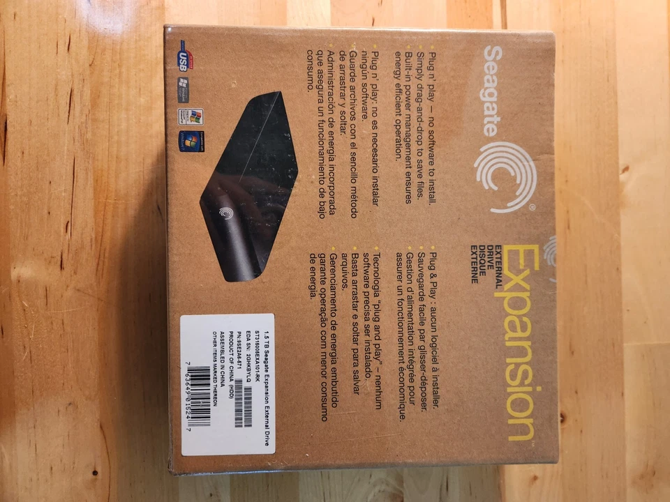 Seagate External Desktop Drive 1.5TB External 7200RPM HDD, new in box - Image 3 of 3