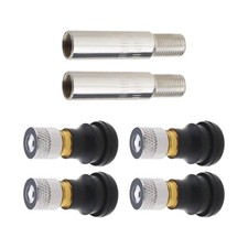 4PCS Tubeless Valves & 2PCS Valve Extenders for Xiaomi M365/M365 Pro Scooter