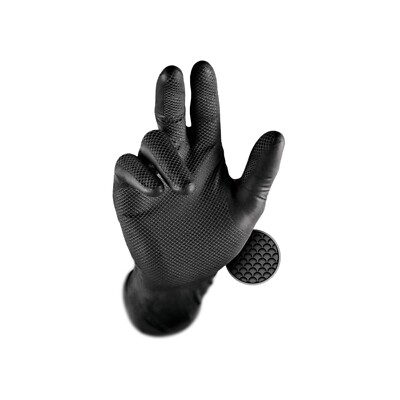 50 Stk. Grippaz 246 Nitrilhandschuhe EN ISO 374 schwarz
