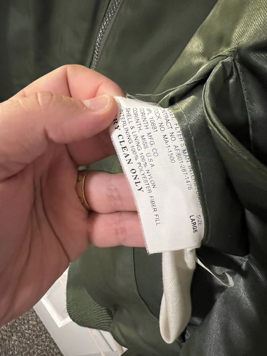 Vintage Corinth MFG Co MA-1 Flyers Bomber Reversible Jacket Vintage Corinth MFG Co MA-1 Flyers Bomber Reversible Jacket