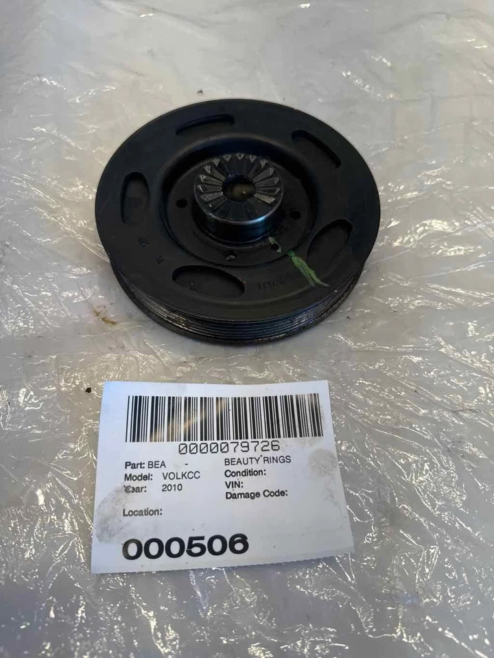 Polea de equilibrio armónico del eje de grietas del motor Volkswagen CC 2010 fabricante de equipos originales Foto 3 de 3