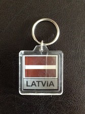 LATVIA  FLAG COUNTRY KEY-CHAIN,MOUSE PAD FOOTBALL FEDERATION