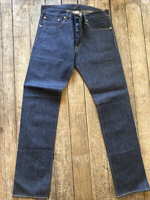 705RRL Double RL Men's low straight raw selvedge denim rigid size 32x32 tbc wach
