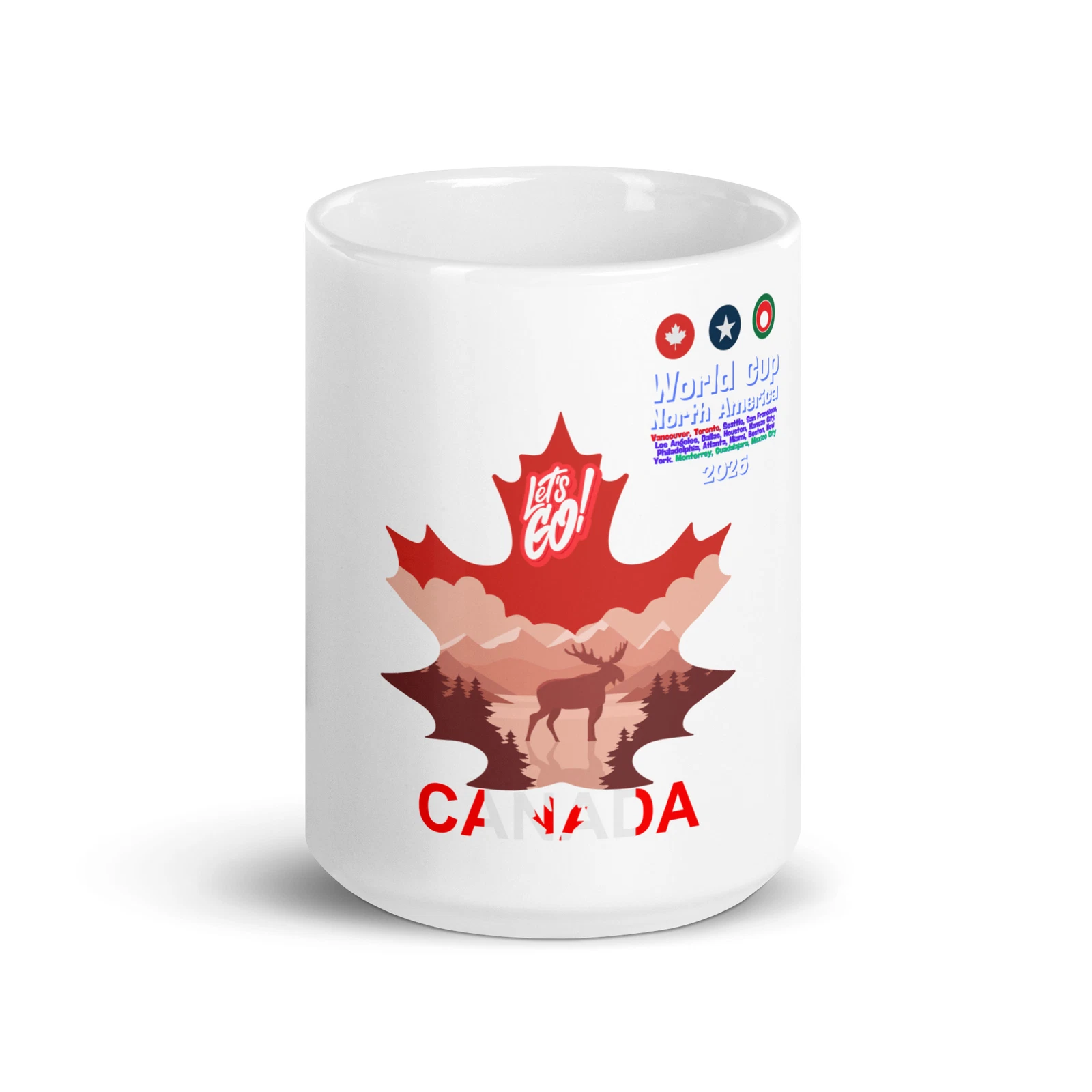 World cup 2026 soccer Canada glossy mug