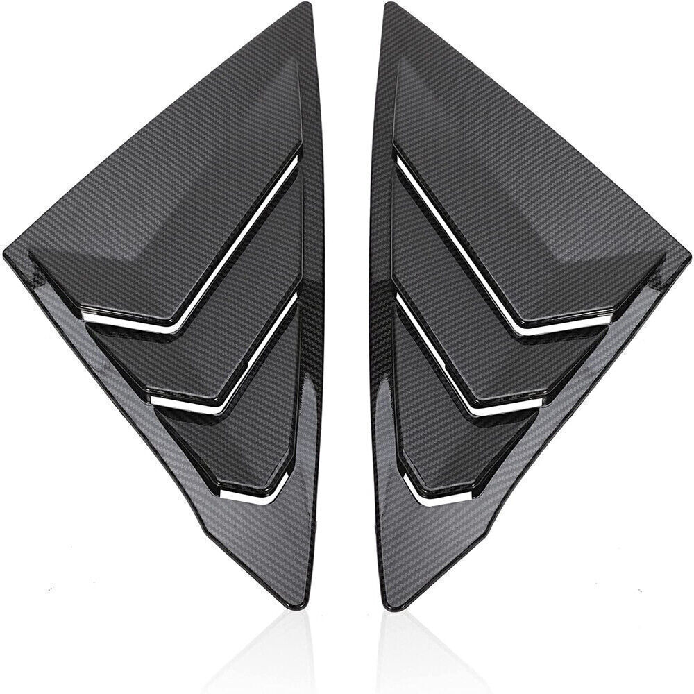 Carbon Fiber For Honda Civic Sender 2022 Side Window Scoop Louver Cover Trim