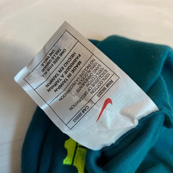 Nike Lebron Baby Boys Teal Green Cotton Knit Beanie Cap Hat One Size - Image 4 of 4