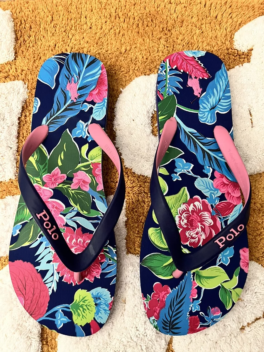 Ralph lauren ladies flip flops 2025