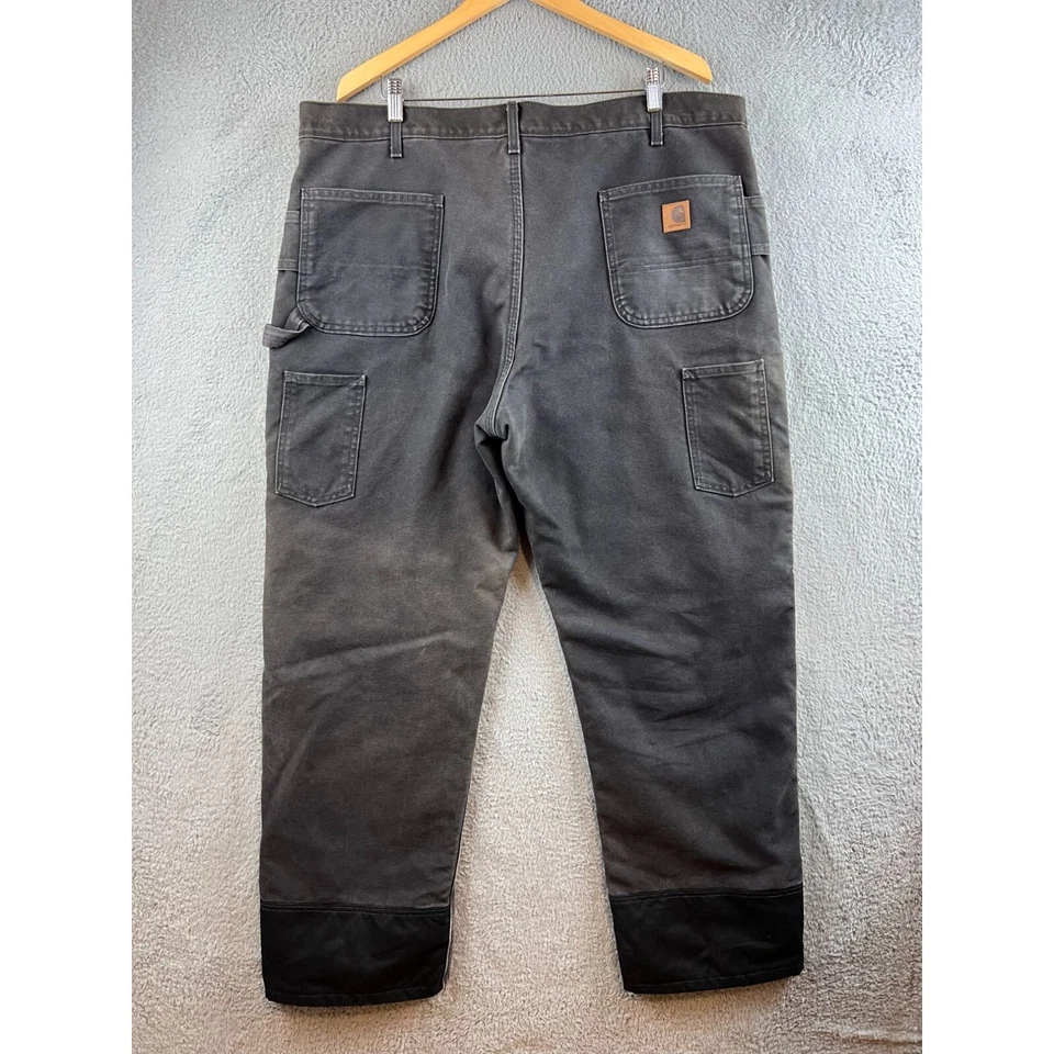 Carhartt VTG Double Knee Quilted Lined Insulated Canvas Pants size 42x34 - Image 2 of 4