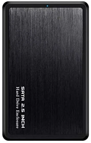 System-S USB 3.0 Micro B Festplattengehäuse 2, 5 Zoll SATA 1 2 3 HDD in Schwarz