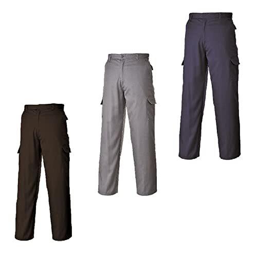 Portwest C701BKR26 Pantaloni Combat, Nero, 26