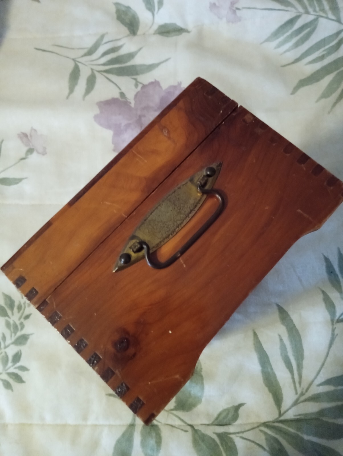 Vintage Jewelry Box McGraw Box Company NY Treasure Chest Red Cedar