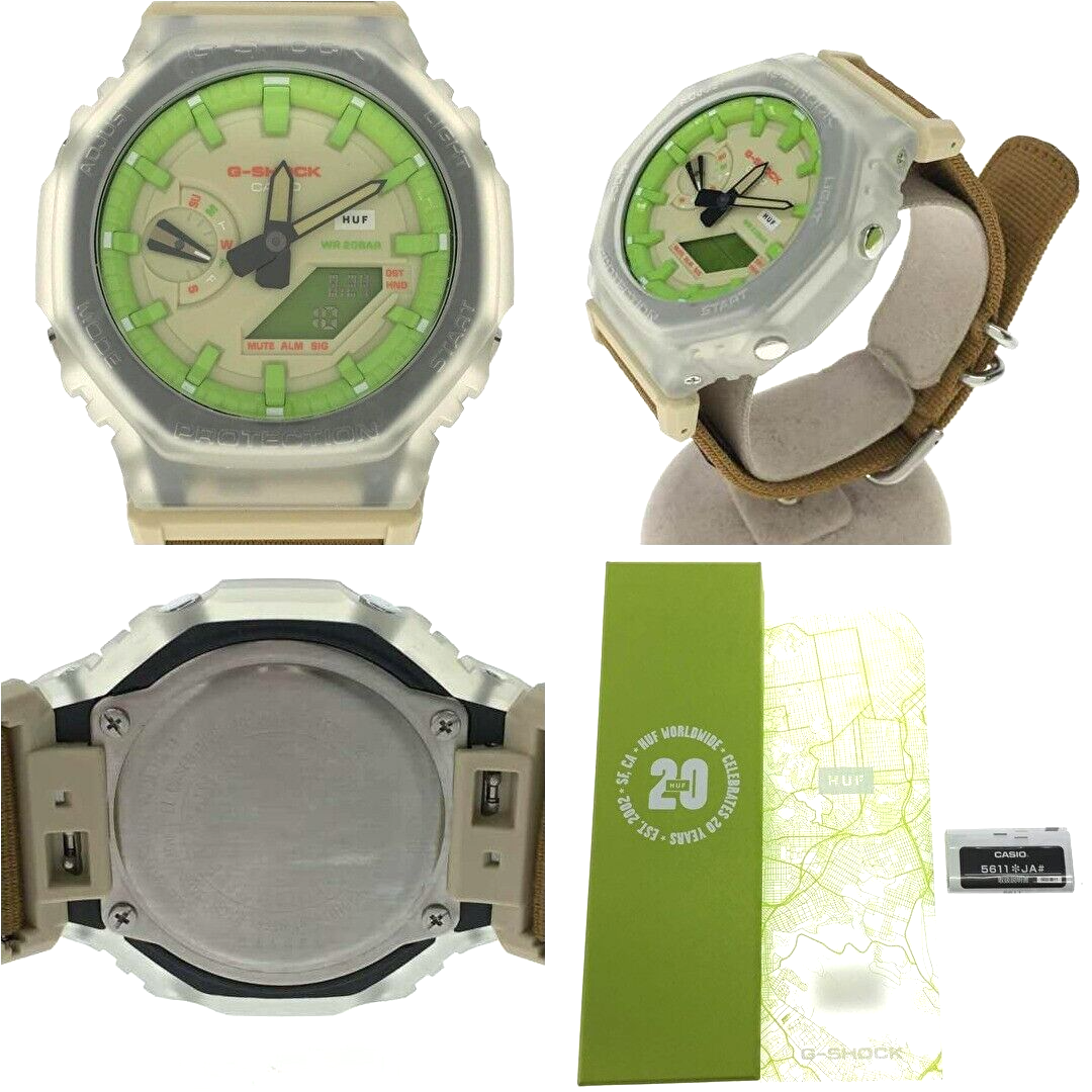 CASIO x HUF Collaboration 20th Anniversary Model G-SHOCK GA CASIO x HUF Collaboration 20th Anniversary Model G-SHOCK GA