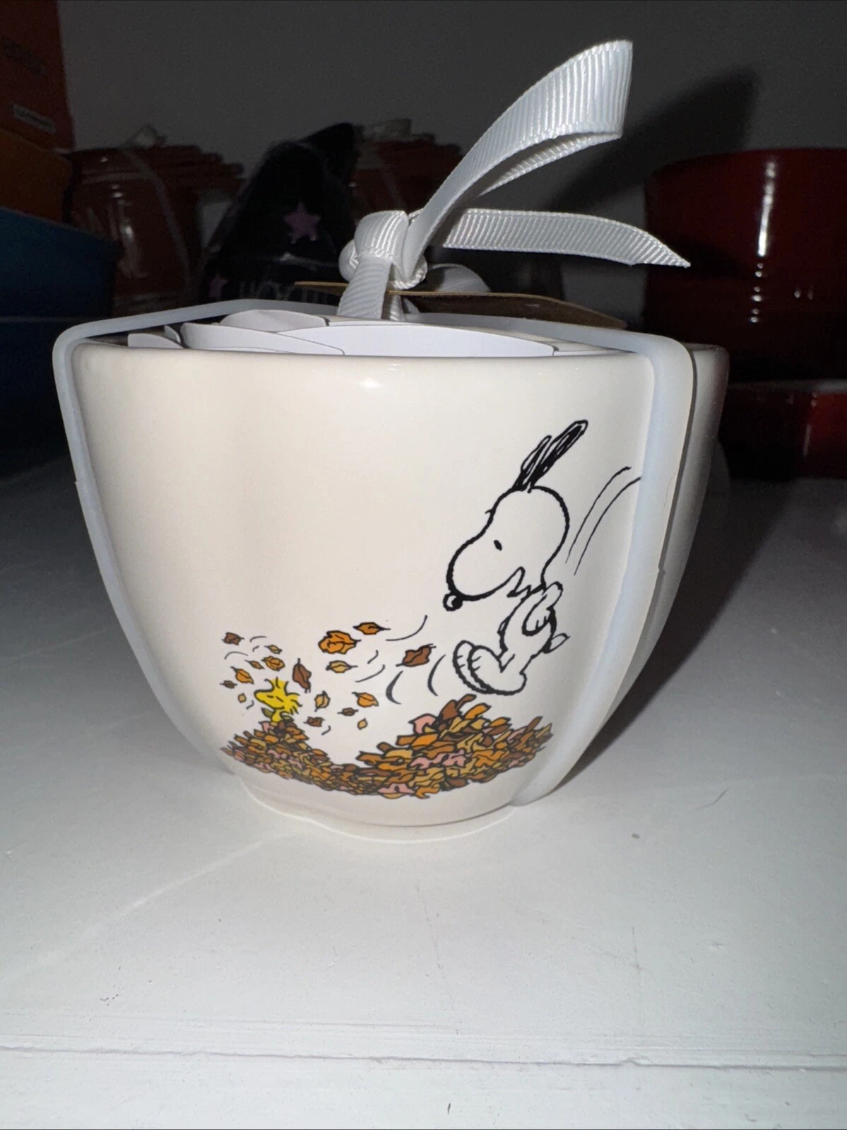 NWT Rae Dunn X Peanuts Snoopy Fall Thanksgiving Leaves Measuring Cups