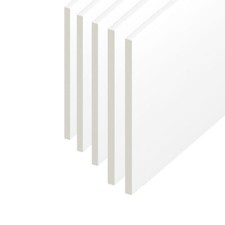 200mm Soffit / Utility / Reveal / Skirting PVC Plastic Flat Board - White - 1m