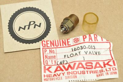 NOS OEM Kawasaki 1970-1971 F5 1971 F81 1971-1972 F8 Bison Carburetor Float Valve