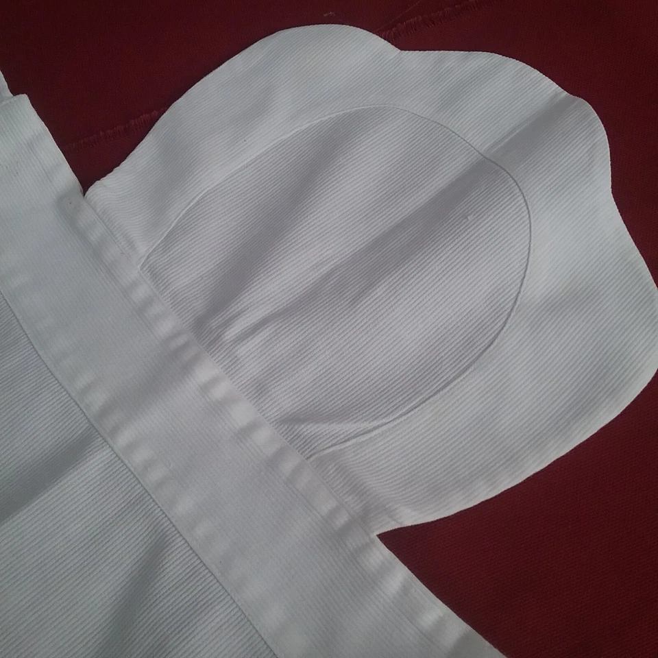 Elégant tablier de soubrette 1920, très bonnes finitions coutures. (3) - Photo 3/4