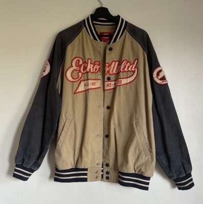 Vintage Distressed Ecko Unltd Jacket Patch Varsity Bomber Streetwear Y2K Size L