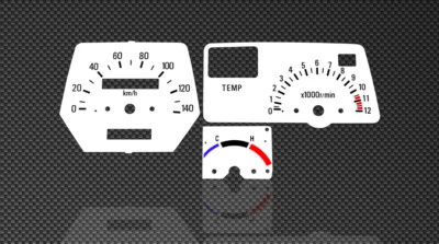 Discos Velocímetro Apto para Yamaha DT125 Tacómetro Tachoblatt Gauge Dial Kit - Imagen 1 de 2
