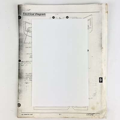 1993 Excel 2500 Tractor Wiring Schematic Harness Manual + Wire Color ...