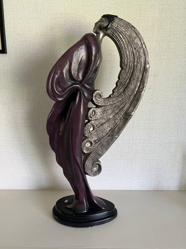 Le Clerc 1986 Austin Productions Lady Statue 25"+ Art Deco / Nouveau - Picture 5 of 18