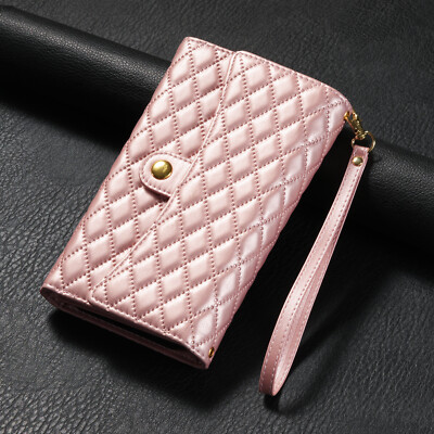 For Xiaomi Redmi Note 11 12 5G Back Case Chic Style Zipper Wallet Card Cover