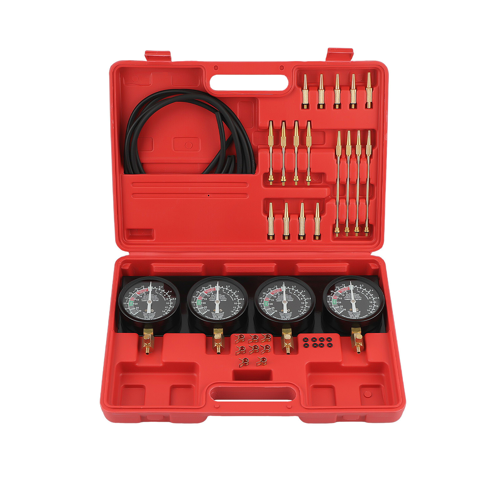 4Pcs Set Motorcycle Fuel Vacuum Carburetor Carb Synchronizer Tool Balancer Gauge