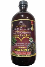Organic LUNGS  LIVER Balance Care Tonic Detox, By Essential Palace 5 In 1.