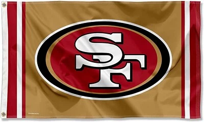 San Francisco 49ers 3x5 ft Flag Banner NFL Football Free Shipping