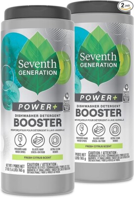 BRAND NEW  Seventh Generation Power + Dishwasher Detergent Booster Powder 2pcs