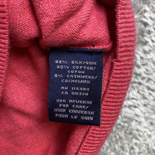 Lincs David Chu Sweater Vest Sz XXL Pink Silk Cashmere Blend Golf Pullover Vneck - Picture 4 of 9