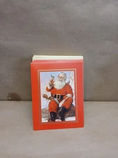 Vintage Plus Mark Christmas Cards Lot Santa Claus Design Made in USA 20 Pieces