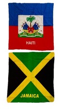 22"x22" HAITI  JAMAICA 100 Cotton Bandanas; FREE SHIPPING 