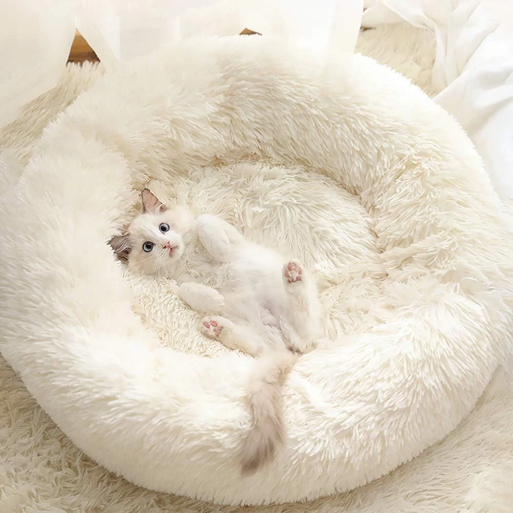 Gavenia Cat Beds for Indoor Cats - 20’’x20’’ Washable Donut Cat and Dog Cushion
Opens in a new windo