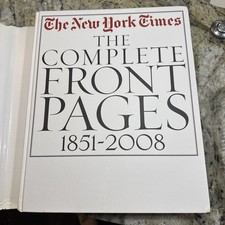 New York Times: Front Pages 1851-2015 News Newspaper Book- Hardcover New York Times: Front Pages 1851-2015 News Newspaper Book- Hardcover