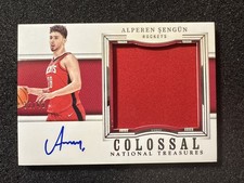 2023-24 Panini National Treasures Alperen Sengun Colossal Materials Auto /49