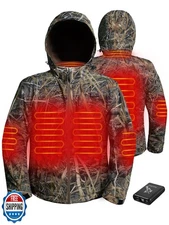 Hunt Quiet Heated Jacket for Men with Battery Pack - Waterproof H