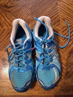 Size 9 - ASICS GEL-Nimbus 15 Turquoise/silver  women s running shoe